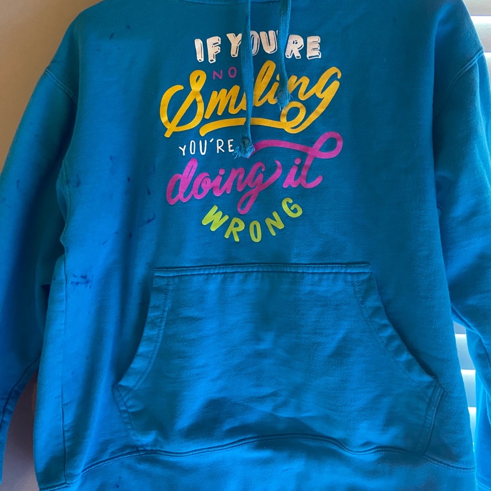 Blue Alex wasabi merch sweatshirt